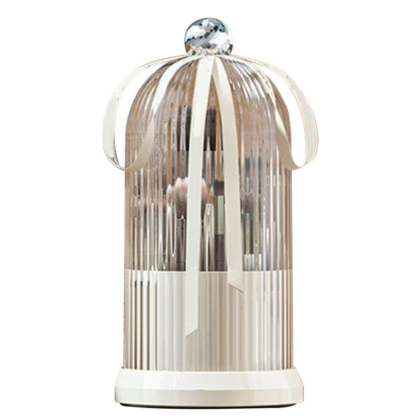 Rotating Pen Holder Desktop Makeup Brush Storage Organizer Plastic Home Decoration for Cosmetics Pencil