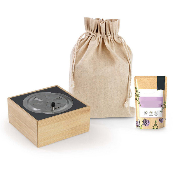 Bee Repeller Box with Spice Wooden Mosquito Repellent for Patio Outdoor Indoor