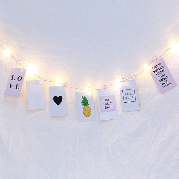2M 20LEDs Photo Clip USB LEDs Lamp String Battery-operated Decorative Light