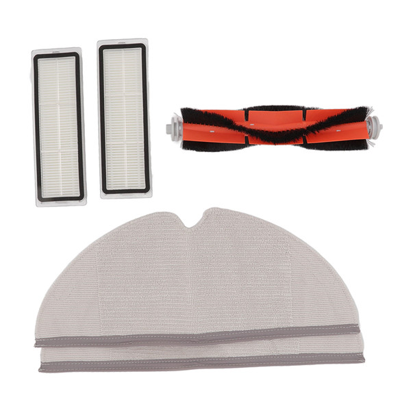 Vacuum Cleaner Main Brush with Filter and Mopping Cloths Replacement Parts for Xiaomi Mijia 2C