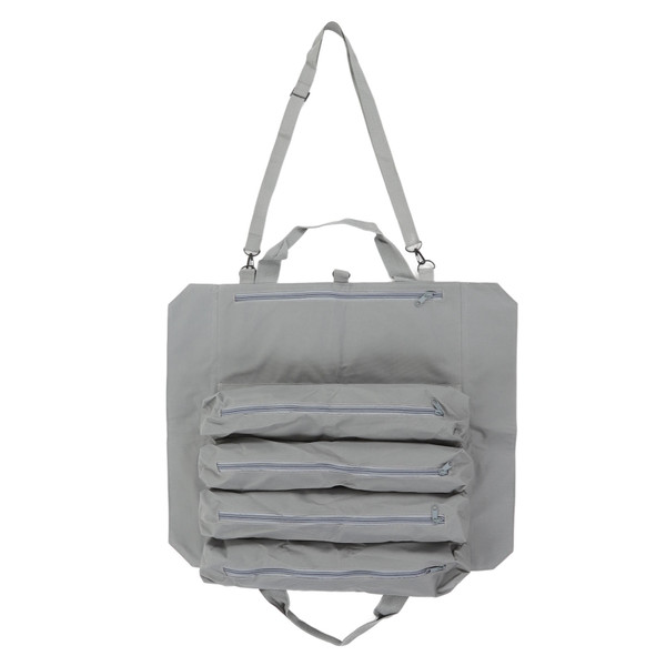 Roll Up Tool Bag Multi Purpose Tool Pouch Portable Multi Pocket Hanging Foldable Wrench Storage Carrier Grey