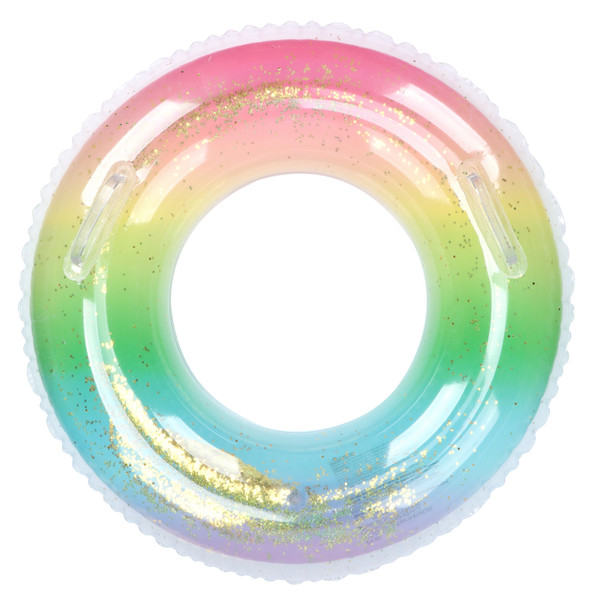 Swimming Ring Inflatable Colorful Children Swimming Circle Kids Swimming Toy  for Beach Vacation