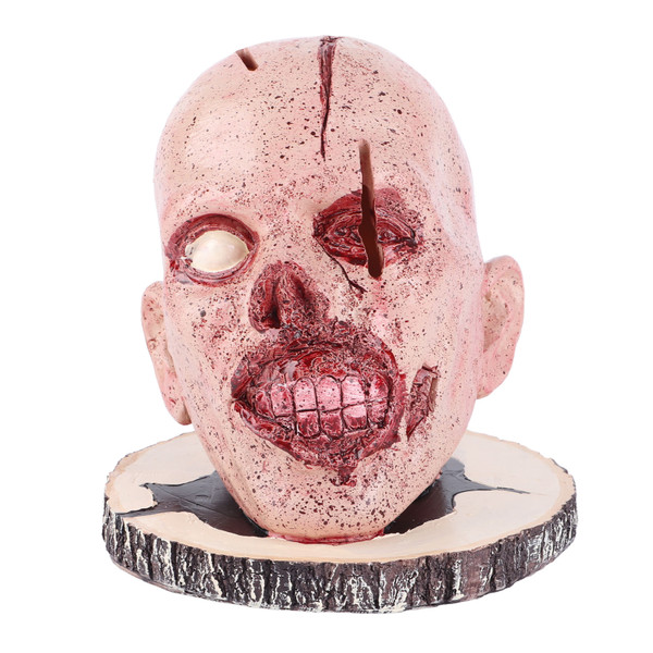Knife Holder Head Horrr Skull Knife Storage Rack for Halloween Home Decor Kitchen Ornament