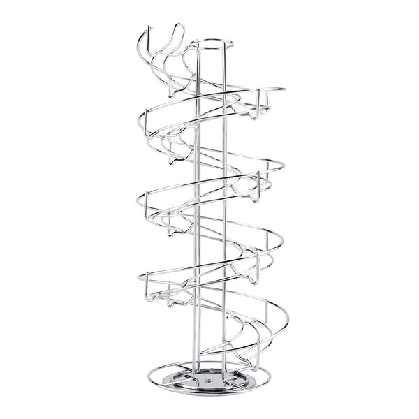 Metal Coffee Capsule Holder 30 Pods Storage Rack Spiral Rotating Stand Display Shelf Organizer