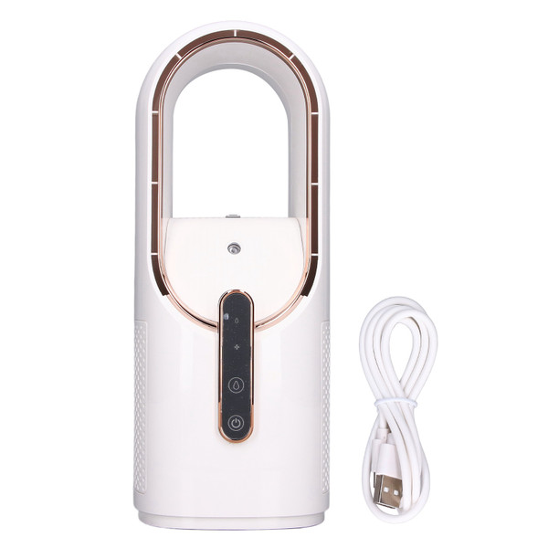 Bladeless Humidifier Fan Ultra Silence with 3 Cooling Speed Touch Control Fan USB Charging Portable Desktop Fan