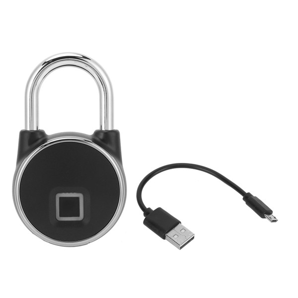 Keyless Fingerprint Lock AntiTheft Padlock for Dormitory Lockers Wraehouse Door Luggage