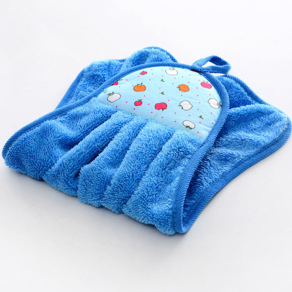 Towel Cleaning Cloth Microfibre Hanging Dish Hand Wiping for Kitchen Bathroom Toilet Sky Blue