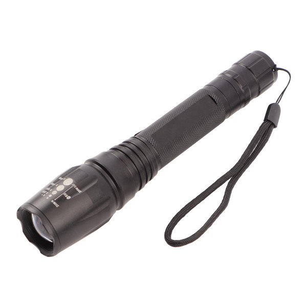 Waterproof Rechargeable Flashlight Long Shooting Range Strong Light Zoom Flashlight for Outdoor Camping Patrol