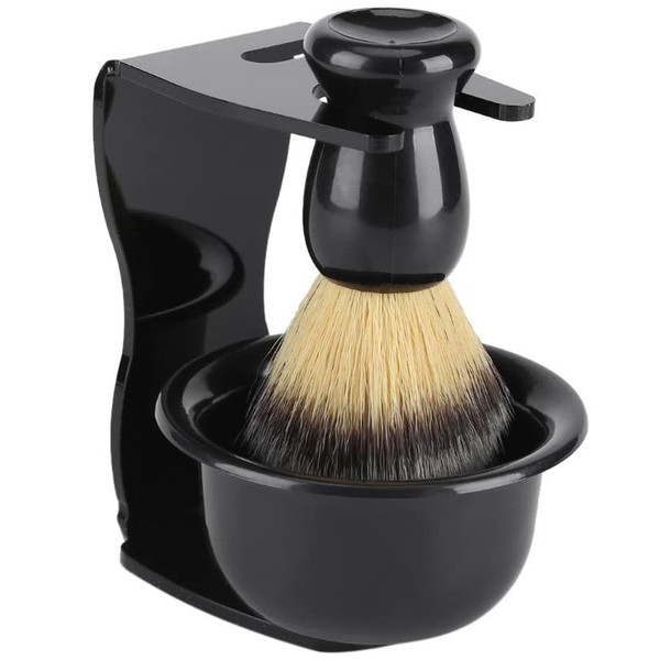3 PCS Professional Men Shaving Brush   Stand   Holder   Bowl Set