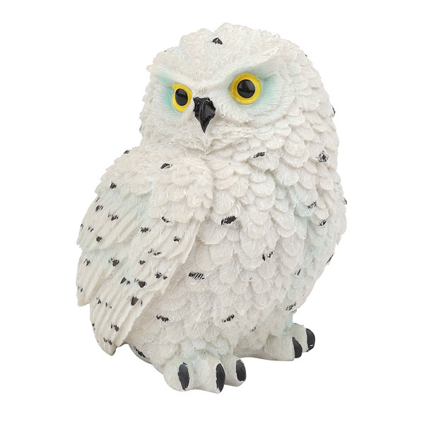 Resin Simulated OwL shaped Garden Statue Outdoor Sculpture Lawn Garden Scene Decor