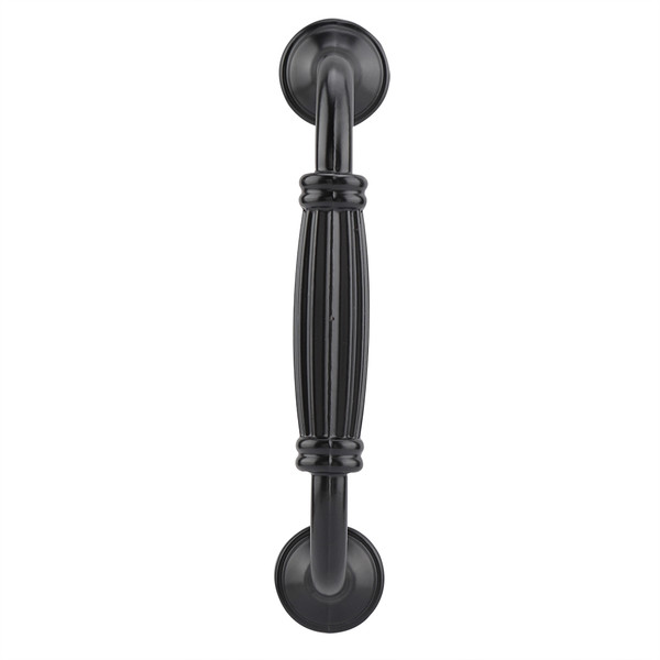 Sturdy Durable Black Door Handle for Cabinet Wardrobe Drawer Cupboard(4#)