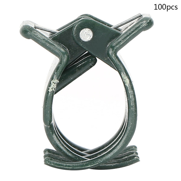 100Pcs Garden Plant Clip Plastic Plants Support Fixing Clips Clamp for Orchid Flower Stems