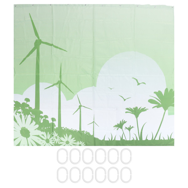 Blackout Curtains Waterproof Shower Curtain Blocking Drapes Window Curtain Panels for Bedroom Living Room Study HotelS