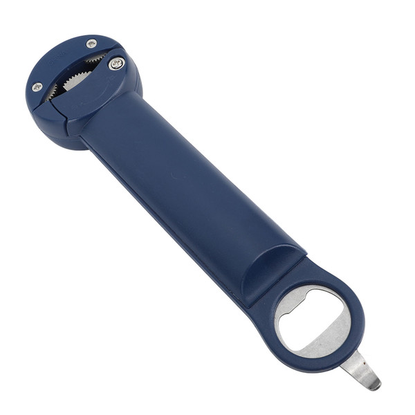 Retractable Jar Opener Adjustable Stainless Steel Labor Saving Multifunctional Bottle Opener for Home Use Blue