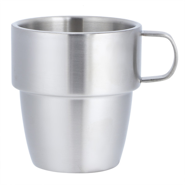 Household 304 Stainless Steel Double Layer Coffee Cup Mug with Handle for Coffee Shop 300ml