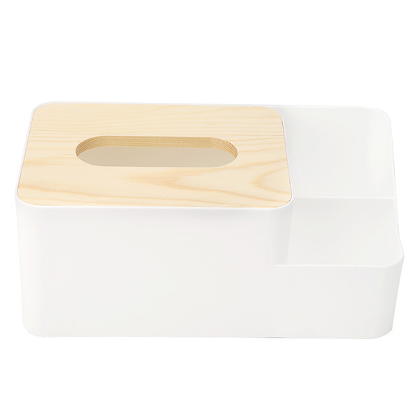 Pratical Home Office Desktop Paper Remote Control Storage Holder Extraction Tissue Box Case with LidSmall