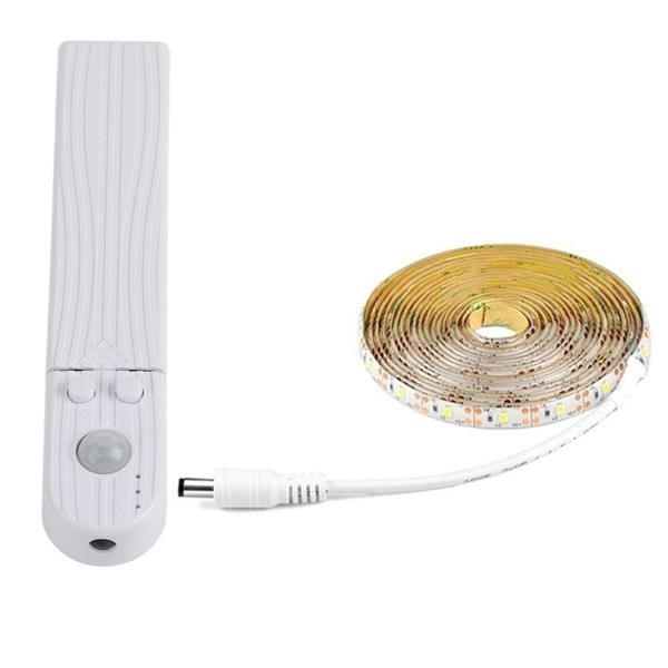 1M 2M 3M Wireless Motion Sensor LED Strip Battery Power Night Light Under Bed Lamp For Closet Wardrobe Cabinet Stairs Hallway