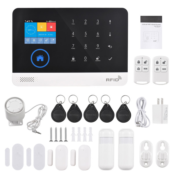 Wireless Fidelity Home Security System Door Alarm System for Tuya APP Alert with 2 Remote Controls