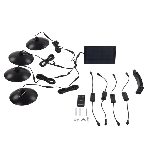 LED Solar Light High Brightness IP65 Waterproof Infrared Remote Control Solar Ceiling Lamp for Outdoor Courtyard