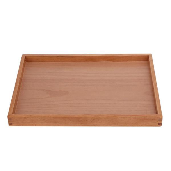 Rectangle Wooden Tea Cup Tray Coffee Plate Holder Snack Serving Tableware Storage Tray