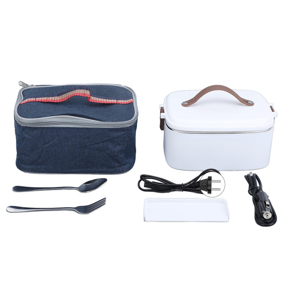 Electric Lunch Box Food Heater 1.8L Large Capacity SUS304 Liner 360° Cycle Balanced Heating Portable Food Warmer for Office Travel Home EU Plug 220V