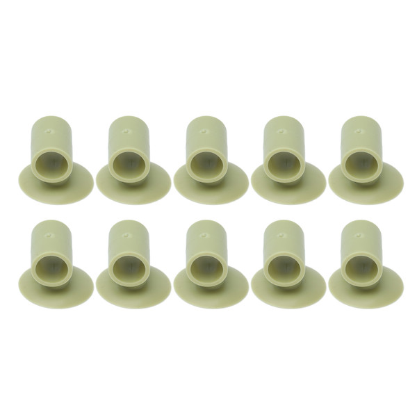 10Pcs Door Stop Punch Free Silicone Anti Collision Door Handle Stopper for Home Bathroom BedroomBean Green
