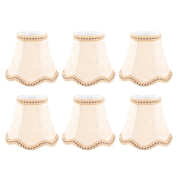 6PCS Fabric Lampshade Wall Lamp Cover Chandelier Lamp Shade for Home Decoration Light Accessories