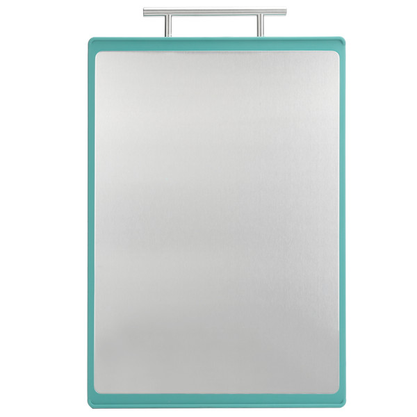 304 Stainless Steel Cutting Boards DoubleSided Chopping Board with Handle Kitchen Tool(Black Green )