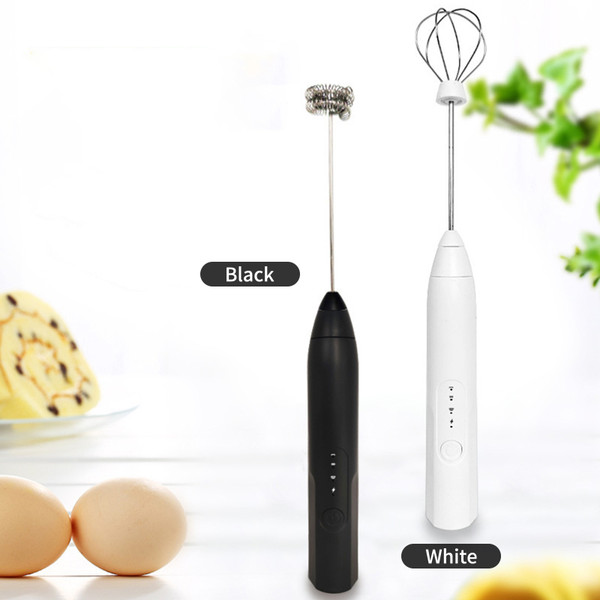 Electric Milk Frother Automatic Milk Foam Maker for Coffee Matcha Stainless Steel Whisk USB Powered Rechargeable Foam Maker Egg Beater Mini Drink Mixer