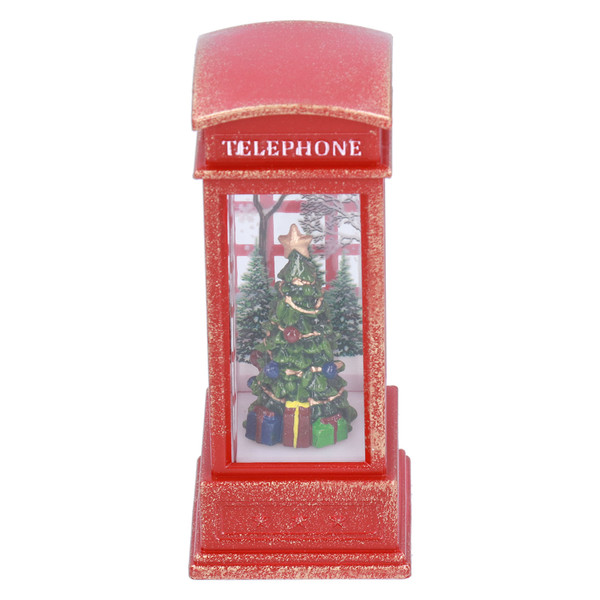 Christmas Decorations Telephone Booth Decoration Night Light Home Decoration Luminous Decoration GiftTree