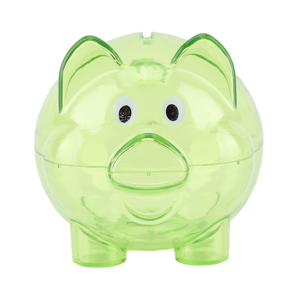 Cute Creative color pig pig bank birthday gift pig bank toy(Green)