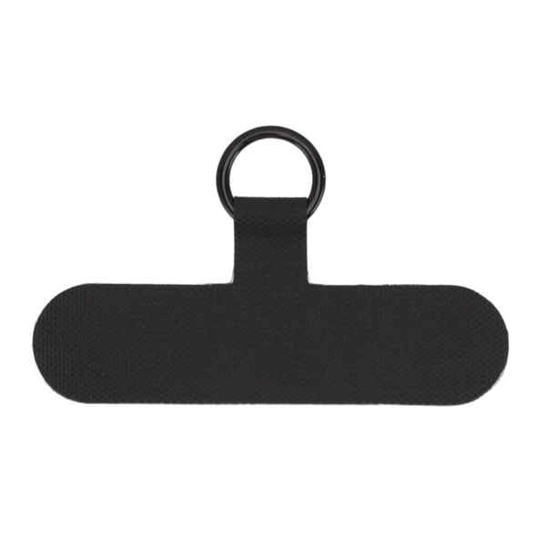 Universal Mobile Phone Lanyard Patch Nylon Cell Phone Hanging Rope Tab Connection Attachment Black