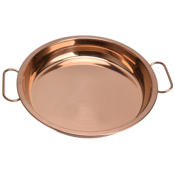 304 Stainless Steel Dinner Plates Safe Healthy Exquisite Reusable Round Plates with Handle for Making Cold Crust