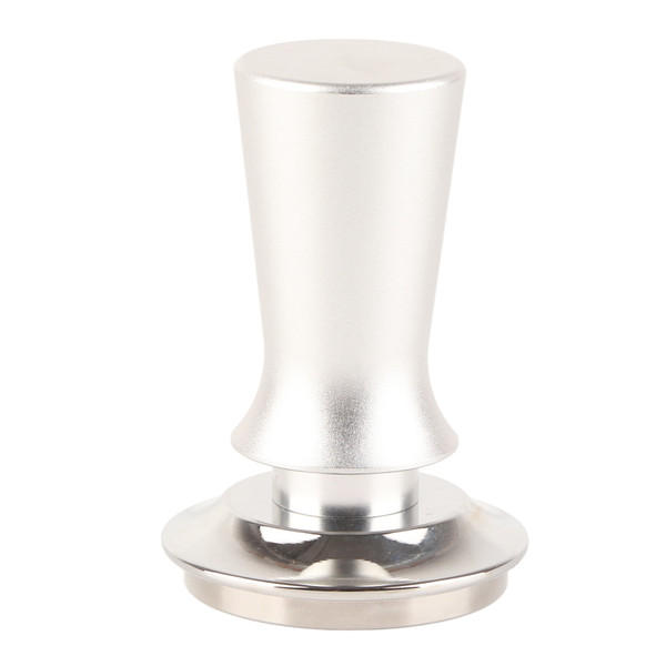 Coffee Tamper Coffee Powder Press Hammer Stainless Steel Constant Pressure for Coffee Accessories Silver 53mm