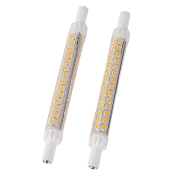 2Pcs R7S 98LED Bulb Double Ended 118mm Dimmable Flood Light Source Accessory Warm White100‑130V