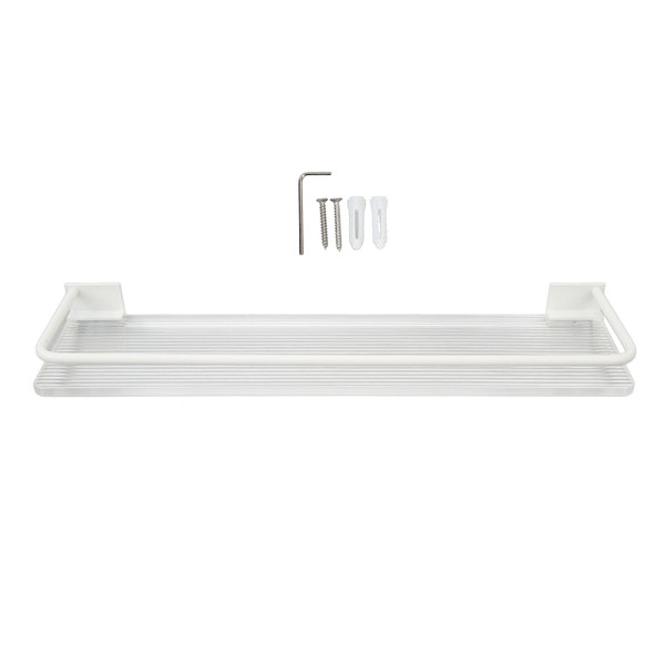 Bathroom Wall Shelf Punch Free Acrylic and Space Aluminum Wall Mounted Bathroom Floating Shelves for Home Rodless