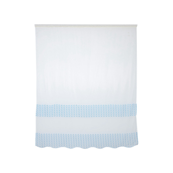 Polyester Window Curtain Valances Voile Bedroom Living Room Decor (Blue)