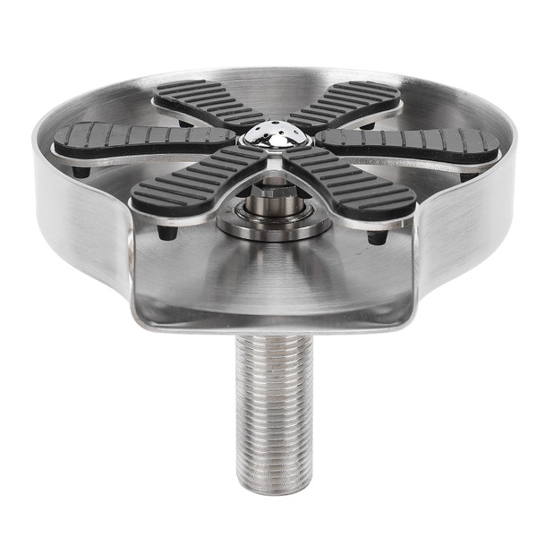 Automatic Cup Washer High Pressure Glass Rinser Press Type Stainless Steel Cup Cleaner for Bar Kitchen Sink Long Steel Legs