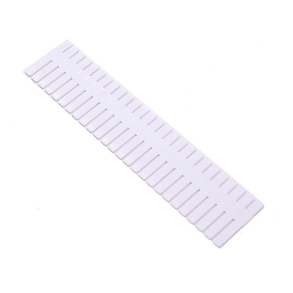 4PCS Drawer Divider Organizer Plastic Drawer Storage Partition Home Adjustable ClapboardWhite Long 37x7CM