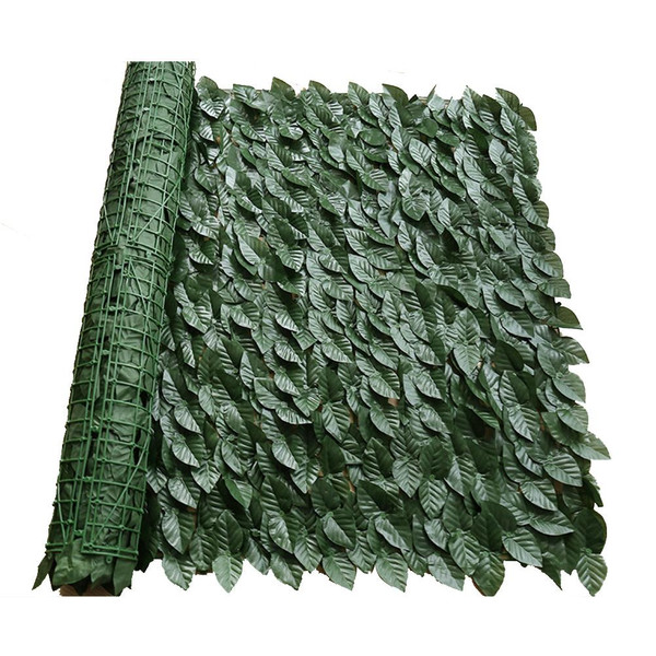 Artificial Ivy Fence Screen Artificial Hedges Fence and Artificial Leaf Screening Roll Decoration for Outdoor Decor Garden