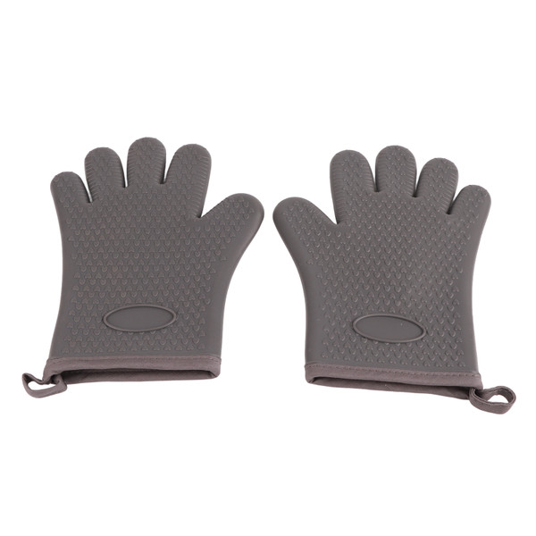 Heat Resistant Gloves Grilling Gloves Anti Scalding Silicone Oven Gloves for Kitchen Cooking Baking