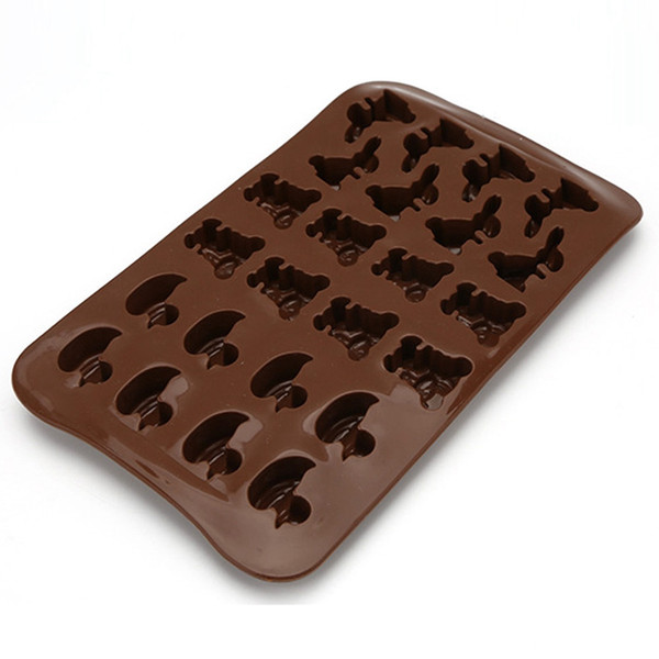 5pcs/ Set 24 Cavities Heat Resistant Silicone Mould Baking Tool for Chocolate Pudding