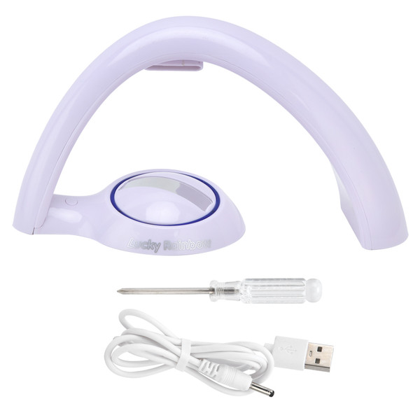 Rainbow Projection Lamp Colorful ColorChanging USB Power Supply Projector Light for Home Bedroom