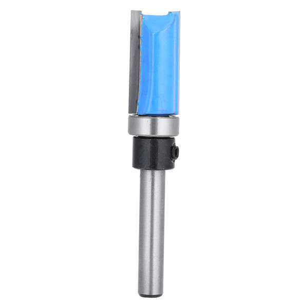 1/4in Shank Milling Bit Wood Router Carving Machine Cutting Woodworking 1/4*1/2*25 Dark Blue