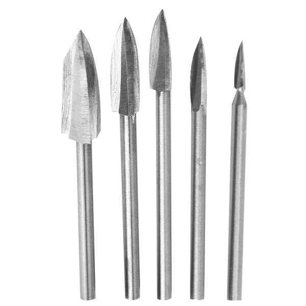 5PCS/Set Wood Engraving Tool Milling Cutter Root Carving Tools for DIY Woodworking