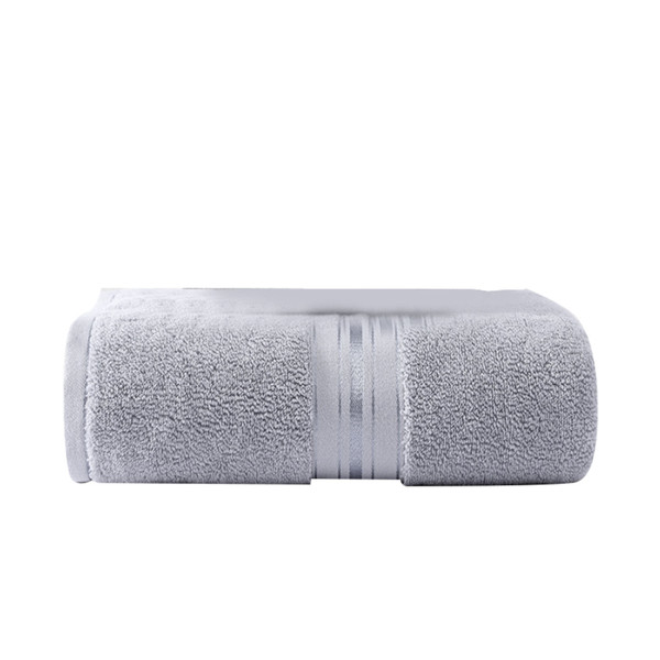 600g Bath Towel 70x140cm Cotton Highly Absorbent Quick Dry Thickened Bath Sheet for Beach Hotel Dark Gray