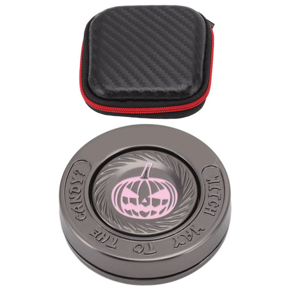 Fidget Spinning Toy Evil Pumpkin Round Lightweight Stress Relieving EDC Desk Toy for Office