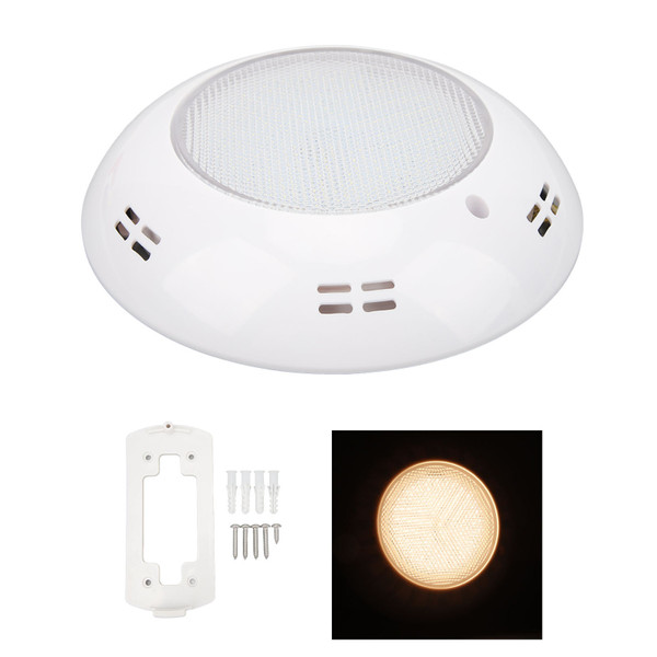 LED Pool Lights 18W AC12V Bright LED IP68 Waterproof Anti Pressure ABS PC Aquarium Pool Light for Swimming Pool Warm Light