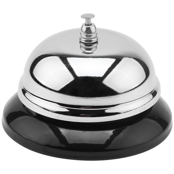 Service Bell Rust Proof Clear Sound Metal Structure Hand Pressed Desk Bell for Hotel Restaurant Home L