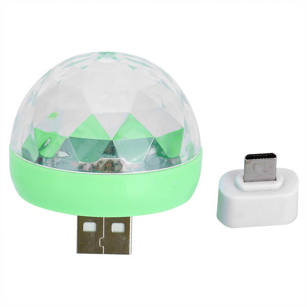 USB Party Lights Mini Ball Sound Control Colorful DJ Light for Brithday Wedding Club Decorations
